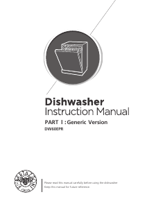Manual Bertazzoni DW60EPRS Dishwasher