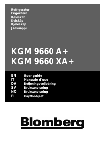 Käyttöohje Blomberg KGM 9660 XA+ Jääkaappipakastin