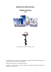 Manual de uso Wiltec 61197 Taladro de tierra