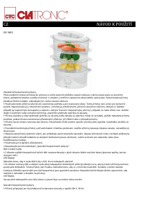 Manuál Clatronic DG 3665 Napařovací hrnec