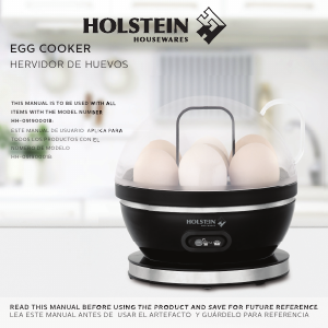 Manual Holstein HH-09190001B Egg Cooker