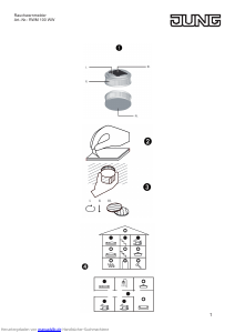 Bedienungsanleitung Jung RWM 100 WW Rauchmelder
