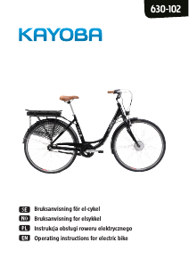 Manual Kayoba 630-102 Electric Bicycle