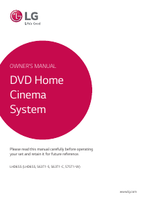 Manual LG LHD655 Home Theater System