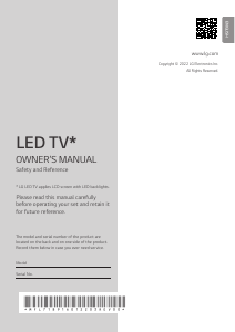 Manual LG 43UQ70003LB LED Television