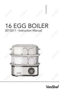 Manual VonShef 2013211 Egg Cooker