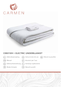 Manuale Carmen CEB01WH Coprimaterasso elettrico