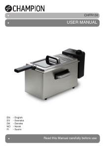 Manual Champion CHFR130 Deep Fryer