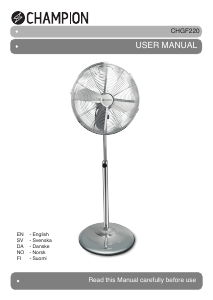 Manual Champion CHGF220 Fan