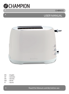 Manual Champion CHBR610 Toaster