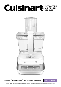 Manual de uso Cuisinart FP-110 Robot de cocina