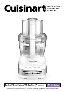 Handleiding Cuisinart FP-130 Keukenmachine