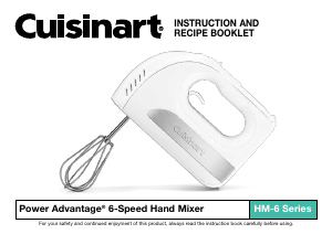 Manual Cuisinart HM-6P1 Hand Mixer