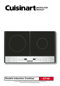 Manual Cuisinart ICT-60P1 Hob