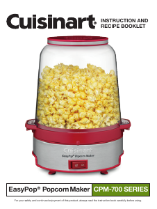 Manual Cuisinart CPM-700P1 Popcorn Machine