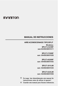 Manual Infiniton SPLIT-3726MF Ar condicionado