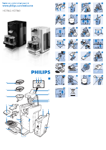 Használati útmutató Philips HD7862 Senseo Quadrante Kávéautomata