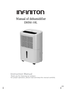 Manual de uso Infiniton DHM-10L Deshumidificador