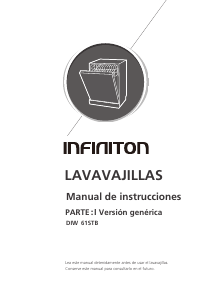 Manual Infiniton DIW-61STB Máquina de lavar louça