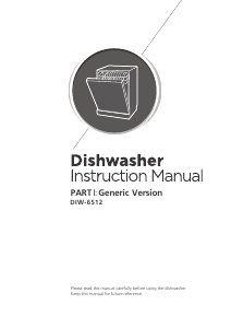 Mode d’emploi Infiniton DIW-6W12 Lave-vaisselle