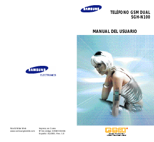 Manual de uso Samsung SGH-N100 Teléfono móvil