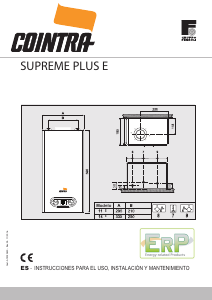 Manual de uso Cointra Supre E Plus Caldera de gas