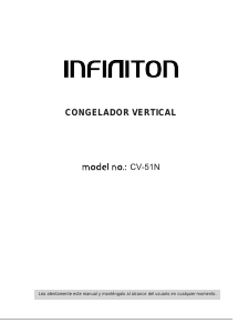 Manual Infiniton CV-51N Freezer