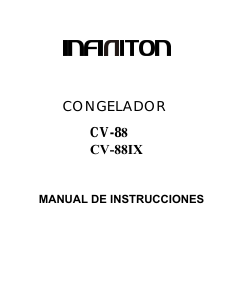 Manual de uso Infiniton CV-88 Congelador