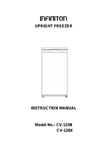 Manual de uso Infiniton CV-128X Congelador