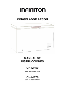 Manual Infiniton CH-MF70 Congelador