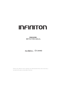 Manual de uso Infiniton CV-14H40 Congelador