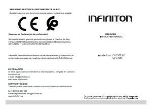 Manual de uso Infiniton CV-176IX Congelador