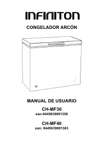 Manual de uso Infiniton CH-MF40 Congelador