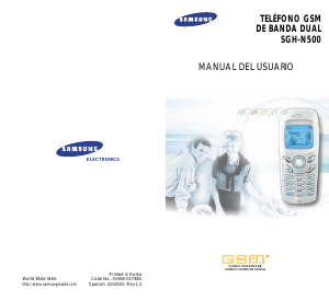 Manual de uso Samsung SGH-N500BA Teléfono móvil