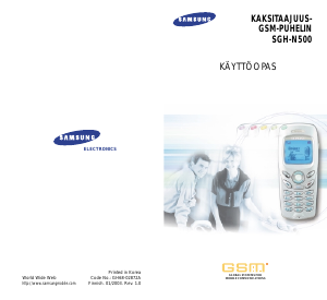 Käyttöohje Samsung SGH-N500BA Matkapuhelin