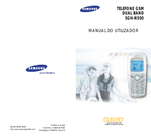 Manual Samsung SGH-N500DA Telefone celular