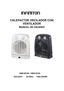Manual de uso Infiniton HBR-W350 Calefactor