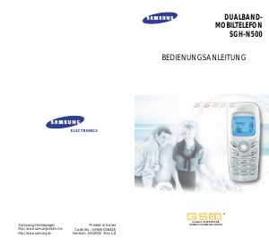 Bedienungsanleitung Samsung SGH-N500DA Handy