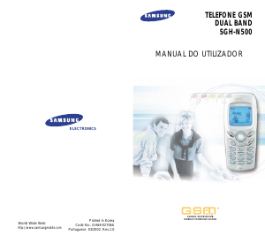 Manual Samsung SGH-N500SA Telefone celular