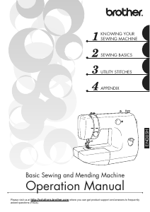 Handleiding Brother VX-1435 Naaimachine