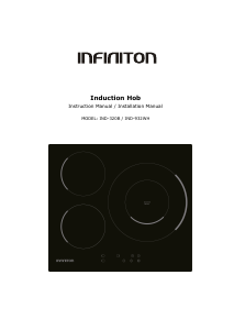 Manual de uso Infiniton IND-320B Placa