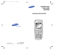 Manuale Samsung SGH-N500UA Telefono cellulare