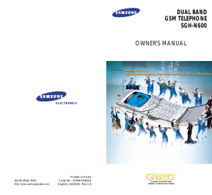 Manual Samsung SGH-N600 Mobile Phone