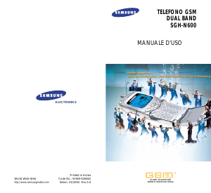Manuale Samsung SGH-N600 Telefono cellulare