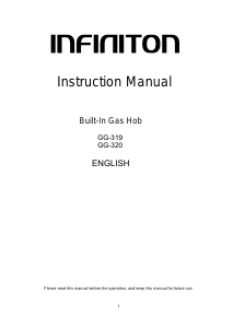 Manual de uso Infiniton GG-320 Placa