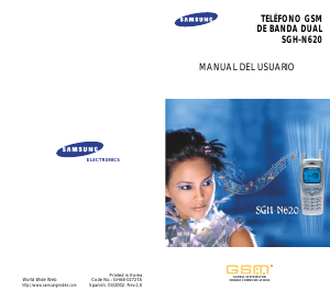 Manual de uso Samsung SGH-N620 Teléfono móvil
