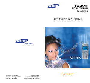 Bedienungsanleitung Samsung SGH-N620 Handy