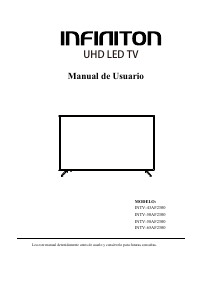 Manual de uso Infiniton INTV-58AF2300 Televisor de LED