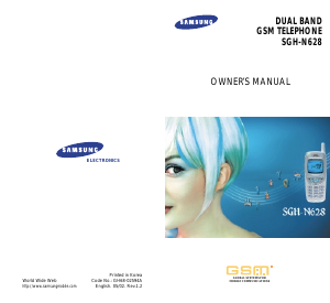 Manual Samsung SGH-N628WA Mobile Phone