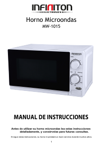 Manual de uso Infiniton MW-1015 Microondas